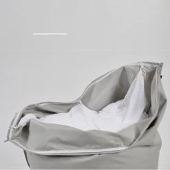 Bleu Câlin Fauteuils De Jardin Pouf Géant D'éxterieur En Tissu Déhoussable Gris Perle 130x165cm -Fauteuils de jardin Soldes Boutique pouf geant d exterieur en tissu dehoussable gris perle 130x165cm 5