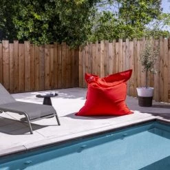 Bleu Câlin Fauteuils De Jardin Pouf Géant D'éxterieur En Tissu Déhoussable Rouge 130x165cm -Fauteuils de jardin Soldes Boutique pouf geant d exterieur en tissu dehoussable rouge 130x165cm 2