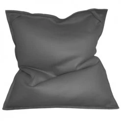 Jardindeco Fauteuils De Jardin Pouf Géant Piscine Couleur En Toile Polyester Mesh Gris Flipper