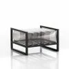 Mojow Fauteuils De Jardin Pouf Tpu Noir Cadre En Aluminium -Fauteuils de jardin Soldes Boutique pouf tpu noir cadre en aluminium