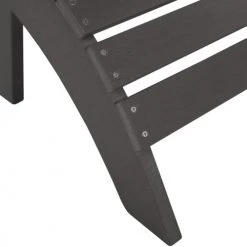 Beliani Fauteuils De Jardin Repose-pied Gris Foncé -Fauteuils de jardin Soldes Boutique repose pied gris fonce 3