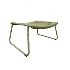 Meubletmoi Poufs De Jardin Repose Pieds De Jardin Kaki En Résine Tressée