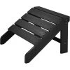 Tectake Fauteuils De Jardin Repose-pieds Noir -Fauteuils de jardin Soldes Boutique repose pieds noir