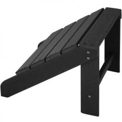 Tectake Fauteuils De Jardin Repose-pieds Noir -Fauteuils de jardin Soldes Boutique repose pieds noir 2