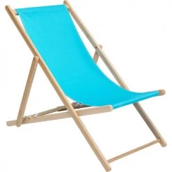 Kare Design Bains De Soleil Et Chaises Longues Set De 2 Chiliennes Pliantes En Coton Bleu Et Hêtre Massif -Fauteuils de jardin Soldes Boutique set de 2 chiliennes pliantes en coton bleu et hetre massif 3