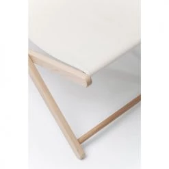 Kare Design Bains De Soleil Et Chaises Longues Set De 2 Chiliennes Pliantes En Coton Crème Et Hêtre Massif -Fauteuils de jardin Soldes Boutique set de 2 chiliennes pliantes en coton creme et hetre massif 3