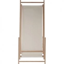 Kare Design Bains De Soleil Et Chaises Longues Set De 2 Chiliennes Pliantes En Coton Crème Et Hêtre Massif -Fauteuils de jardin Soldes Boutique set de 2 chiliennes pliantes en coton creme et hetre massif 4
