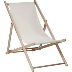 Kare Design Bains De Soleil Et Chaises Longues Set De 2 Chiliennes Pliantes En Coton Crème Et Hêtre Massif -Fauteuils de jardin Soldes Boutique set de 2 chiliennes pliantes en coton creme et hetre massif 5
