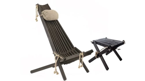 EcoFurn Chaises De Jardin Tablette D'appoint-repose-pied Pin - Turquoise, Huilé 3 EcoFurn Chaises De Jardin Tablette D'appoint-repose-pied Pin - Turquoise, Huilé