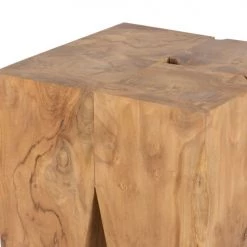 Maisons Du Monde Fauteuils De Jardin Tabouret Artisanal En Teck -Fauteuils de jardin Soldes Boutique tabouret artisanal en teck 1000 2 25 165378 20