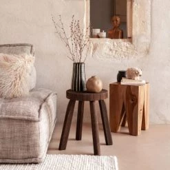 Maisons Du Monde Fauteuils De Jardin Tabouret Artisanal En Teck -Fauteuils de jardin Soldes Boutique tabouret artisanal en teck 1000 2 25 165378 28