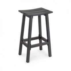 Bizzotto Chaises De Jardin Tabouret De Bar En Aluminium Gris