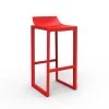 Vondom Chaises De Jardin Tabouret De Bar Wall Street Plastique Rouge 42x86x42 Cm -Fauteuils de jardin Soldes Boutique tabouret de bar wall street plastique rouge 42x86x42 cm 3