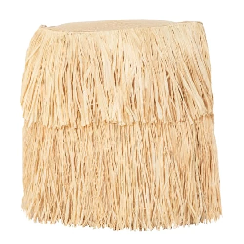 MX HOME Fauteuils De Jardin Tabouret Extérieur Effet Raphia à Frange 3 MX HOME Fauteuils De Jardin Tabouret Extérieur Effet Raphia à Frange