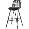 Thai Natura Chaises De Jardin Tabouret Haut D’extérieur En Aluminium Et Assise Noir -Fauteuils de jardin Soldes Boutique tabouret haut d exterieur en aluminium et assise noir