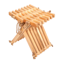 EcoFurn Chaises De Jardin Tabouret Papillon - Aulne Naturel Huilé