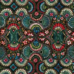 Vent De Bohème Bains De Soleil Et Chaises Longues Toile De Chilienne Prête à Poser Imprimé Design Fleuri