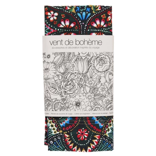 Vent De Bohème Bains De Soleil Et Chaises Longues Toile De Chilienne Prête à Poser Imprimé Design Fleuri 6 Vent De Bohème Bains De Soleil Et Chaises Longues Toile De Chilienne Prête à Poser Imprimé Design Fleuri – Image 4