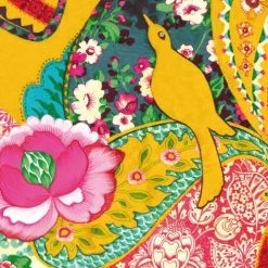 Vent De Bohème Bains De Soleil Et Chaises Longues Toile De Chilienne Prête à Poser Imprimé Design Fleuri