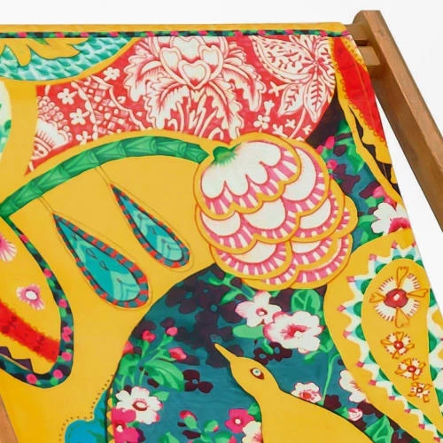 Vent De Bohème Bains De Soleil Et Chaises Longues Toile De Chilienne Prête à Poser Imprimé Design Fleuri 5 Vent De Bohème Bains De Soleil Et Chaises Longues Toile De Chilienne Prête à Poser Imprimé Design Fleuri – Image 3