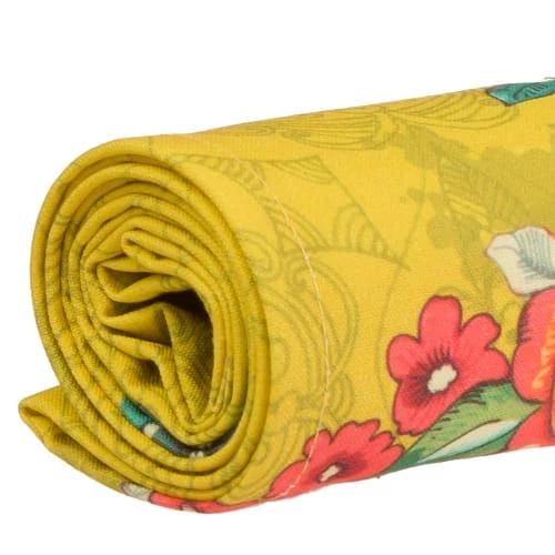 Vent De Bohème Bains De Soleil Et Chaises Longues Toile De Chilienne Prête à Poser Imprimé Fleuri Jaune 6 Vent De Bohème Bains De Soleil Et Chaises Longues Toile De Chilienne Prête à Poser Imprimé Fleuri Jaune – Image 4