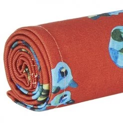 Vent De Bohème Bains De Soleil Et Chaises Longues Toile De Chilienne Prête à Poser Imprimé Fleuri Orange -Fauteuils de jardin Soldes Boutique toile de chilienne prete a poser imprime fleuri orange 3