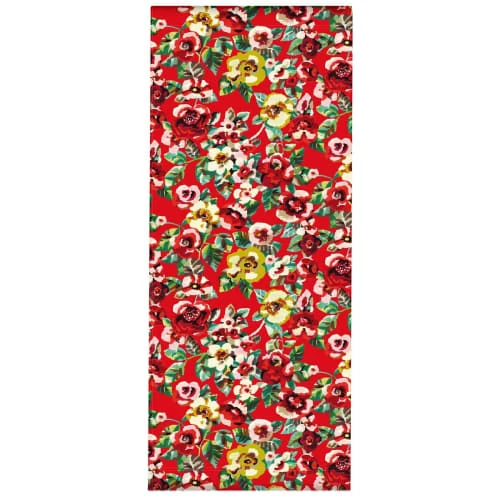 Vent De Bohème Bains De Soleil Et Chaises Longues Toile De Chilienne Prête à Poser Imprimé Fleuri Rouge 7 Vent De Bohème Bains De Soleil Et Chaises Longues Toile De Chilienne Prête à Poser Imprimé Fleuri Rouge – Image 5