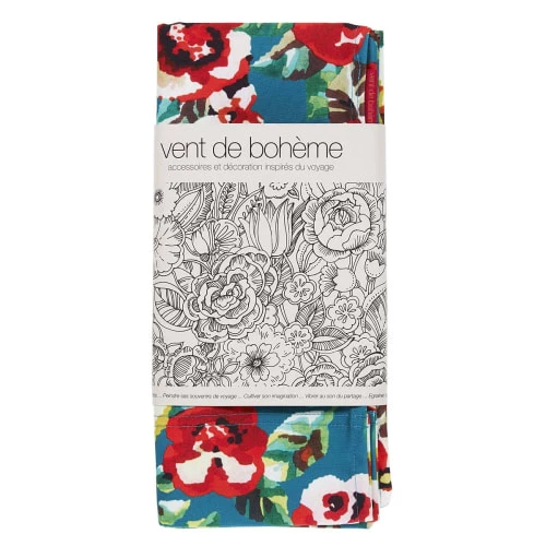 Vent De Bohème Bains De Soleil Et Chaises Longues Toile De Chilienne Prête à Poser Imprimé Fleuri Vert 6 Vent De Bohème Bains De Soleil Et Chaises Longues Toile De Chilienne Prête à Poser Imprimé Fleuri Vert – Image 4