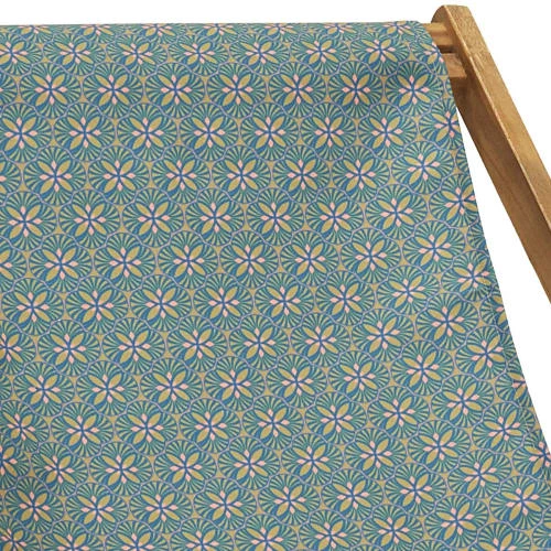 Vent De Bohème Bains De Soleil Et Chaises Longues Toile De Chilienne Prête à Poser Imprimé Graphique Dore 5 Vent De Bohème Bains De Soleil Et Chaises Longues Toile De Chilienne Prête à Poser Imprimé Graphique Dore – Image 3