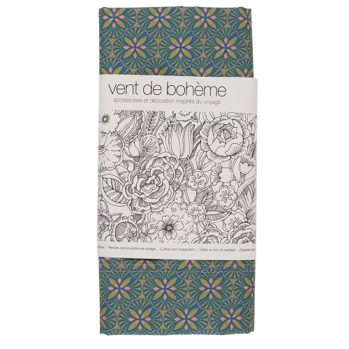 Vent De Bohème Bains De Soleil Et Chaises Longues Toile De Chilienne Prête à Poser Imprimé Graphique Dore 7 Vent De Bohème Bains De Soleil Et Chaises Longues Toile De Chilienne Prête à Poser Imprimé Graphique Dore – Image 5