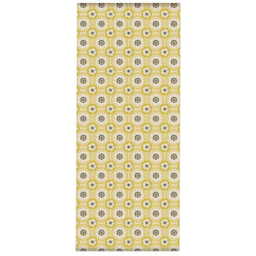 Vent De Bohème Bains De Soleil Et Chaises Longues Toile De Chilienne Prête à Poser Imprimé Graphique Jaune 7 Vent De Bohème Bains De Soleil Et Chaises Longues Toile De Chilienne Prête à Poser Imprimé Graphique Jaune – Image 5