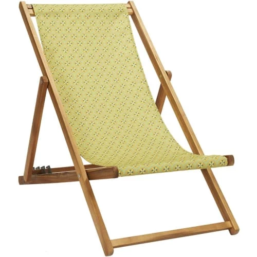 Vent De Bohème Bains De Soleil Et Chaises Longues Toile De Chilienne Prête à Poser Imprimé Graphique Jaune 4 Vent De Bohème Bains De Soleil Et Chaises Longues Toile De Chilienne Prête à Poser Imprimé Graphique Jaune – Image 2