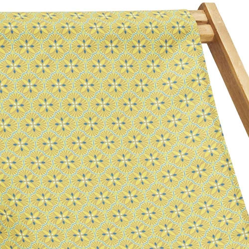 Vent De Bohème Bains De Soleil Et Chaises Longues Toile De Chilienne Prête à Poser Imprimé Graphique Jaune 5 Vent De Bohème Bains De Soleil Et Chaises Longues Toile De Chilienne Prête à Poser Imprimé Graphique Jaune – Image 3