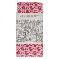 Vent De Bohème Bains De Soleil Et Chaises Longues Toile De Chilienne Prête à Poser Imprimé Graphique Rose -Fauteuils de jardin Soldes Boutique toile de chilienne prete a poser imprime graphique rose 3