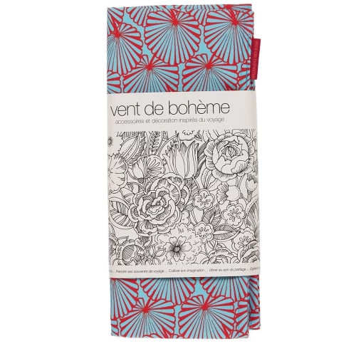 Vent De Bohème Bains De Soleil Et Chaises Longues Toile De Chilienne Prête à Poser Imprimé Graphique Turquoise 7 Vent De Bohème Bains De Soleil Et Chaises Longues Toile De Chilienne Prête à Poser Imprimé Graphique Turquoise – Image 5