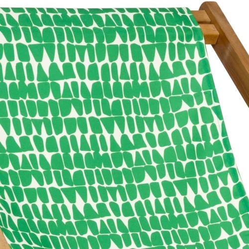 Vent De Bohème Bains De Soleil Et Chaises Longues Toile De Chilienne Prête à Poser Imprimé Graphique Vert 5 Vent De Bohème Bains De Soleil Et Chaises Longues Toile De Chilienne Prête à Poser Imprimé Graphique Vert – Image 3