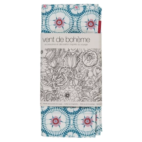 Vent De Bohème Bains De Soleil Et Chaises Longues Toile De Chilienne Prête à Poser Imprimé Graphique Vert 6 Vent De Bohème Bains De Soleil Et Chaises Longues Toile De Chilienne Prête à Poser Imprimé Graphique Vert – Image 4