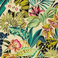 Vent De Bohème Bains De Soleil Et Chaises Longues Toile De Chilienne Prête à Poser Imprimé Tropical