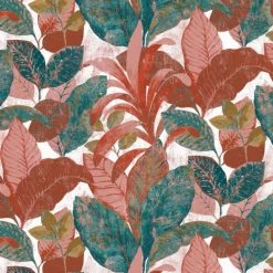 Vent De Bohème Bains De Soleil Et Chaises Longues Toile De Chilienne Prête à Poser Imprimé Tropical Bronze