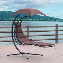 Outsunny Bains De Soleil Et Chaises Longues Transat Bain De Soleil Suspendu Marron 9 Outsunny Bains De Soleil Et Chaises Longues Transat Bain De Soleil Suspendu Marron -Fauteuils de jardin Soldes Boutique transat bain de soleil suspendu marron 1