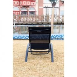 Concept Usine Bains De Soleil Et Chaises Longues Transat Empilable Et Ajustable En Aluminium Noir 12 Concept Usine Bains De Soleil Et Chaises Longues Transat Empilable Et Ajustable En Aluminium Noir -Fauteuils de jardin Soldes Boutique transat empilable et ajustable en aluminium noir 4