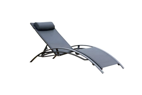 Concept Usine Bains De Soleil Et Chaises Longues Transat Empilable Et Ajustable En Aluminium Noir 3 Concept Usine Bains De Soleil Et Chaises Longues Transat Empilable Et Ajustable En Aluminium Noir