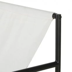 Maisons Du Monde Fauteuils De Jardin Transat En Toile Enduite écrue Et Acier Noir -Fauteuils de jardin Soldes Boutique transat en toile enduite ecrue et acier noir 1000 4 36 219304 3