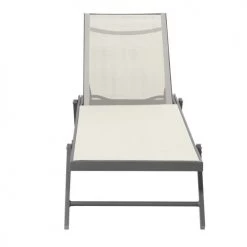 Avril Paris Bains De Soleil Et Chaises Longues Transat Inclinable En Textilène Argenté Et Beige 11 Avril Paris Bains De Soleil Et Chaises Longues Transat Inclinable En Textilène Argenté Et Beige -Fauteuils de jardin Soldes Boutique transat inclinable en textilene argente et beige 2