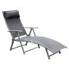 Outsunny Bains De Soleil Et Chaises Longues Transat Inclinable Multi-positions Pliable Gris -Fauteuils de jardin Soldes Boutique transat inclinable multi positions pliable gris