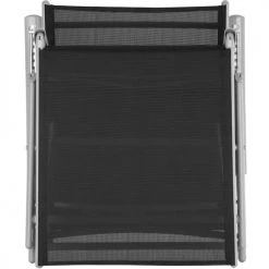 Tectake Bains De Soleil Et Chaises Longues Transat Noir/gris -Fauteuils de jardin Soldes Boutique transat noir gris 2
