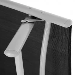 Tectake Bains De Soleil Et Chaises Longues Transat Noir/gris -Fauteuils de jardin Soldes Boutique transat noir gris 4