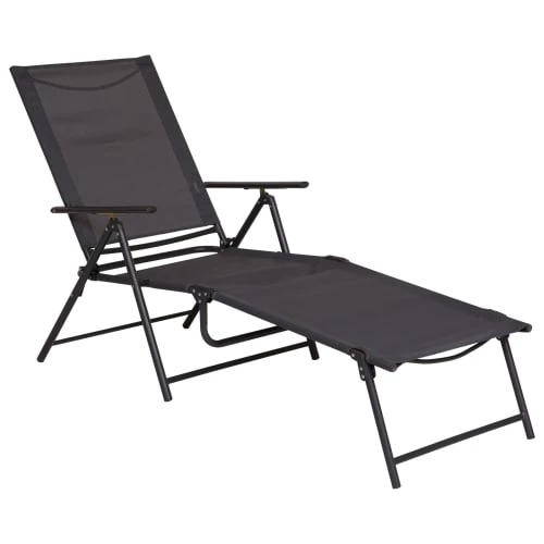 Outsunny Bains De Soleil Et Chaises Longues Transat Pliable Inclinable 5 Positions Métal époxy Textilène 3 Outsunny Bains De Soleil Et Chaises Longues Transat Pliable Inclinable 5 Positions Métal époxy Textilène